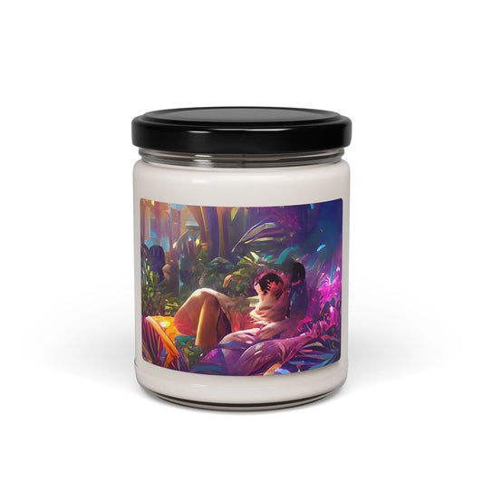 Scented Soy Candle, 9oz, Midnight Kiss in Tropical Garden