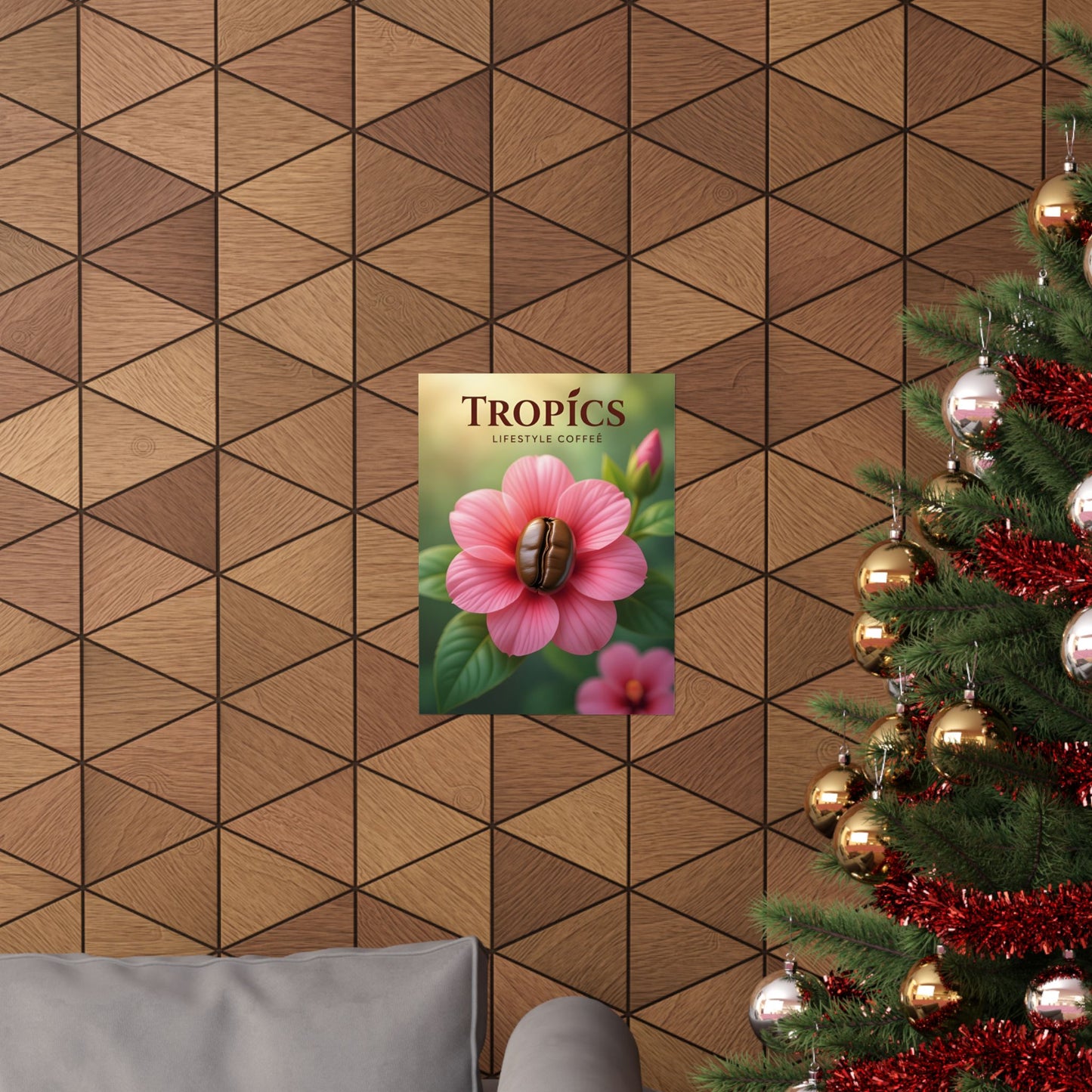 Tropics Floral Matte Poster — Coffee Bloom