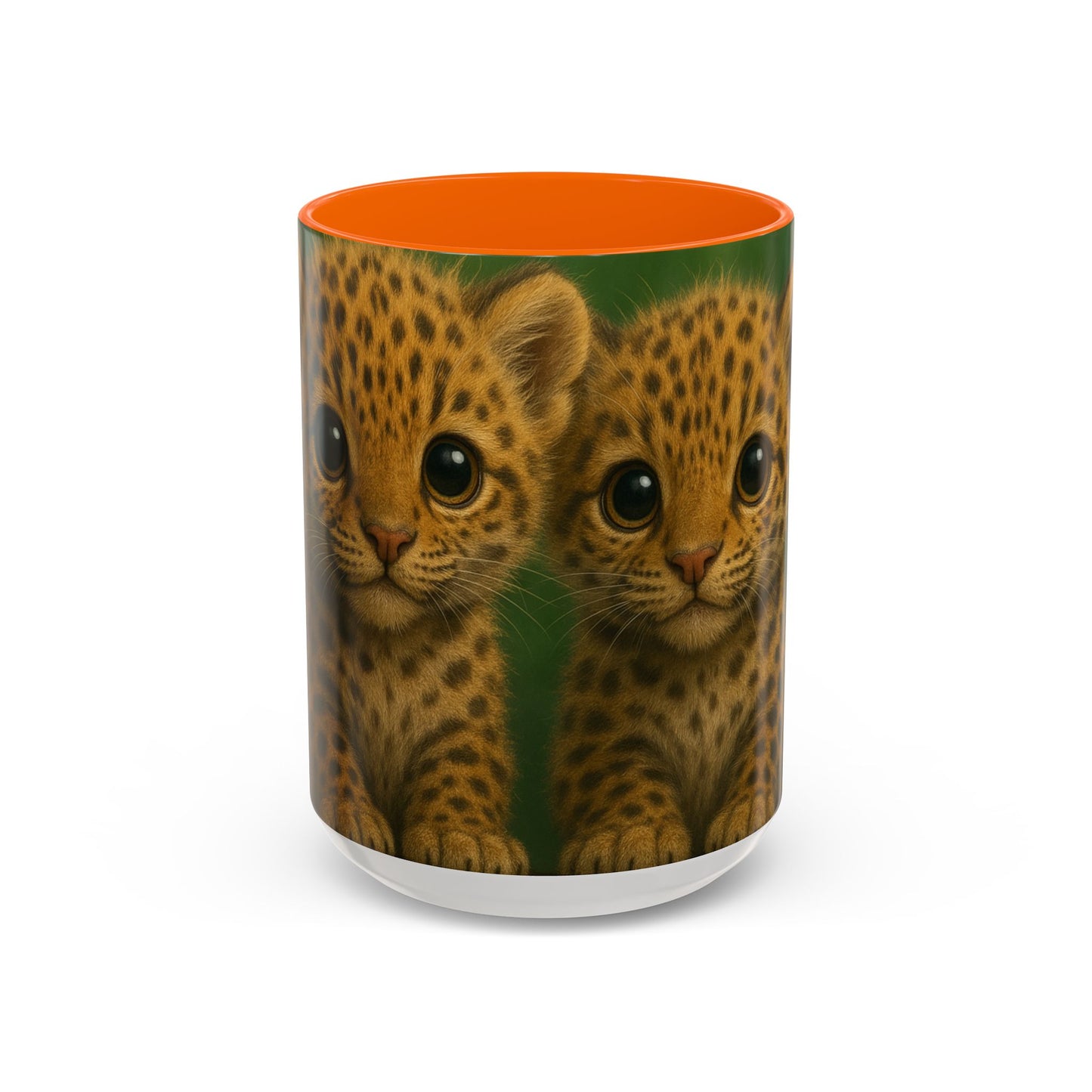 Accent Color Coffee Mug (11, 15oz), 8 Colors - Baby Jaguars