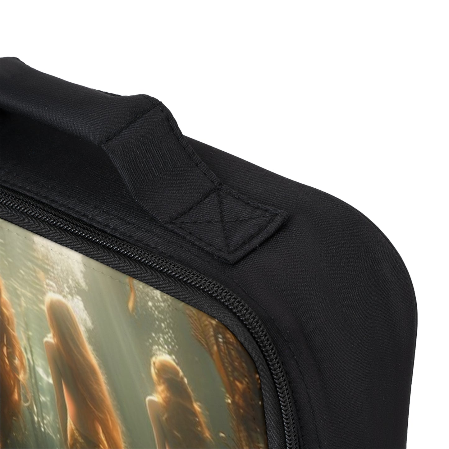 Three Mermaid Sisters Lunch Bag - Eco-Friendly Insulated Tote, Adult and Child Lunchbox / Perfect for Picnics, Beach Outings