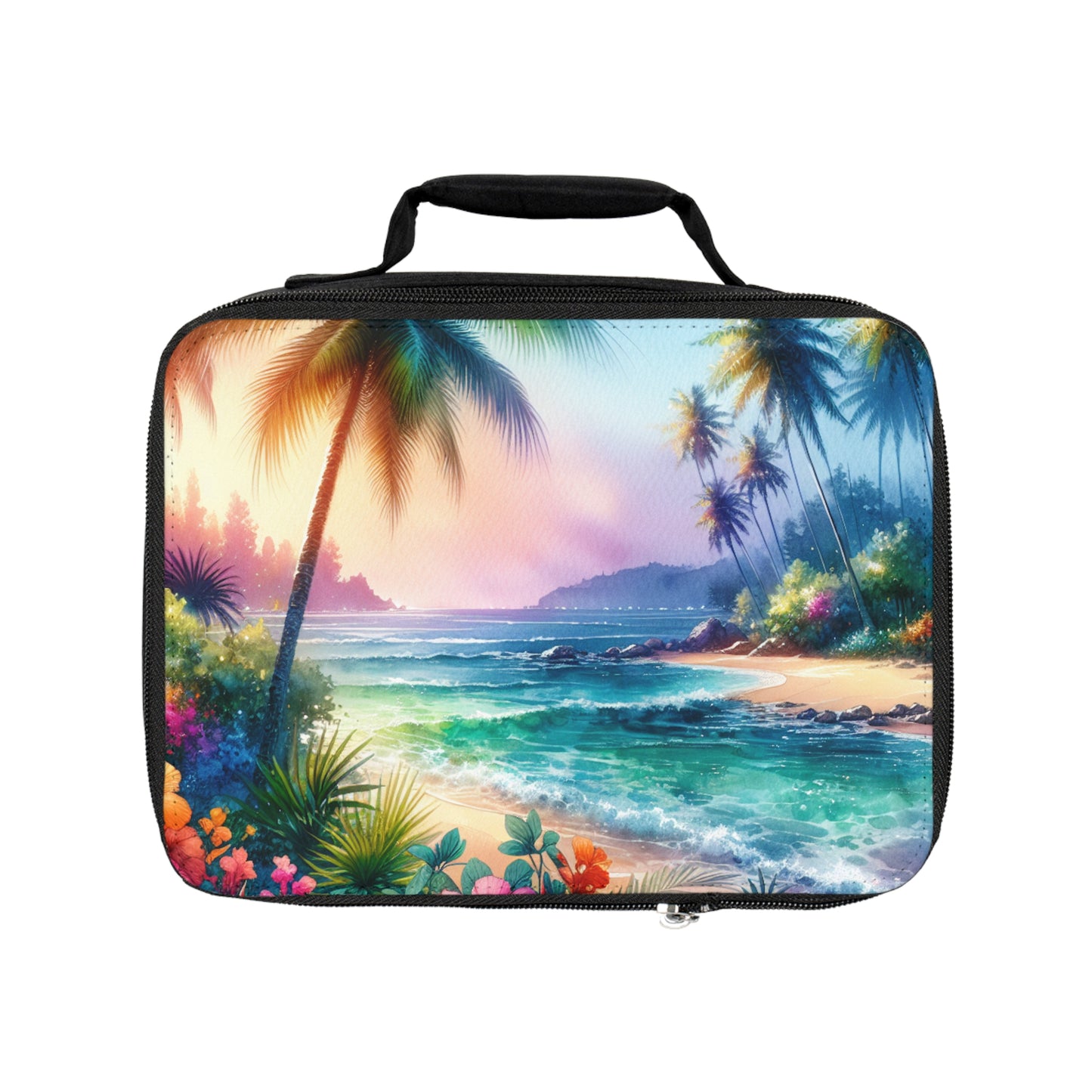 Bay of Peace Lunch Bag - Eco-Friendly Insulated Tote, Adult and Child Lunchbox / Perfect for Picnics, Beach Outings