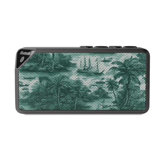 Jabba Bluetooth Speaker - Tropical Toile #1, evergreen