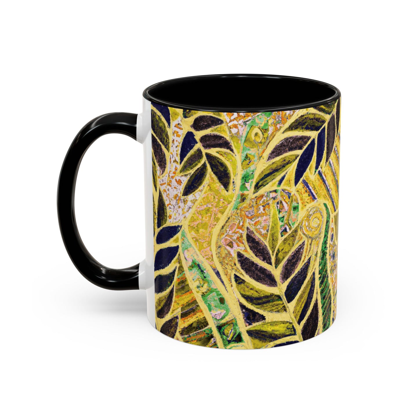Accent Color Coffee Mug (11, 15oz), Amazon Whimsy/Yellow, Various Colors