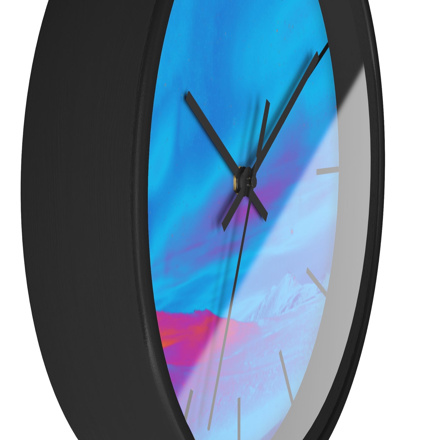 Wall Clock, Cold Ocean Lights/Turquoise, Hands/Base Variants