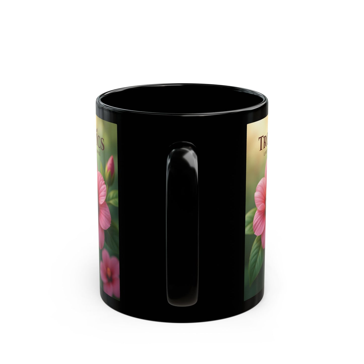 Tropics Black Mug — Coffee Bloom