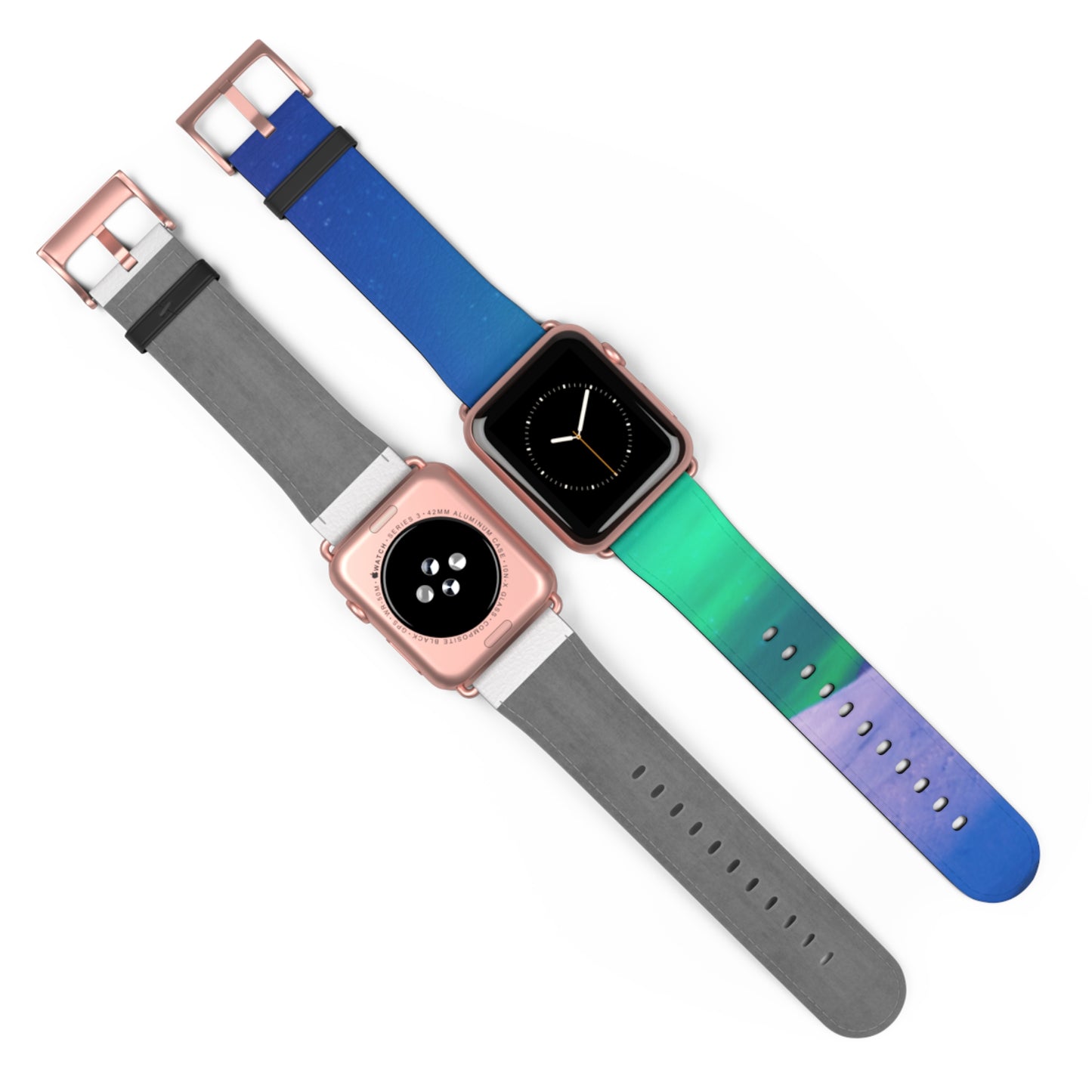 Apple Watch Band - Cold Ocean Lights, Peacock