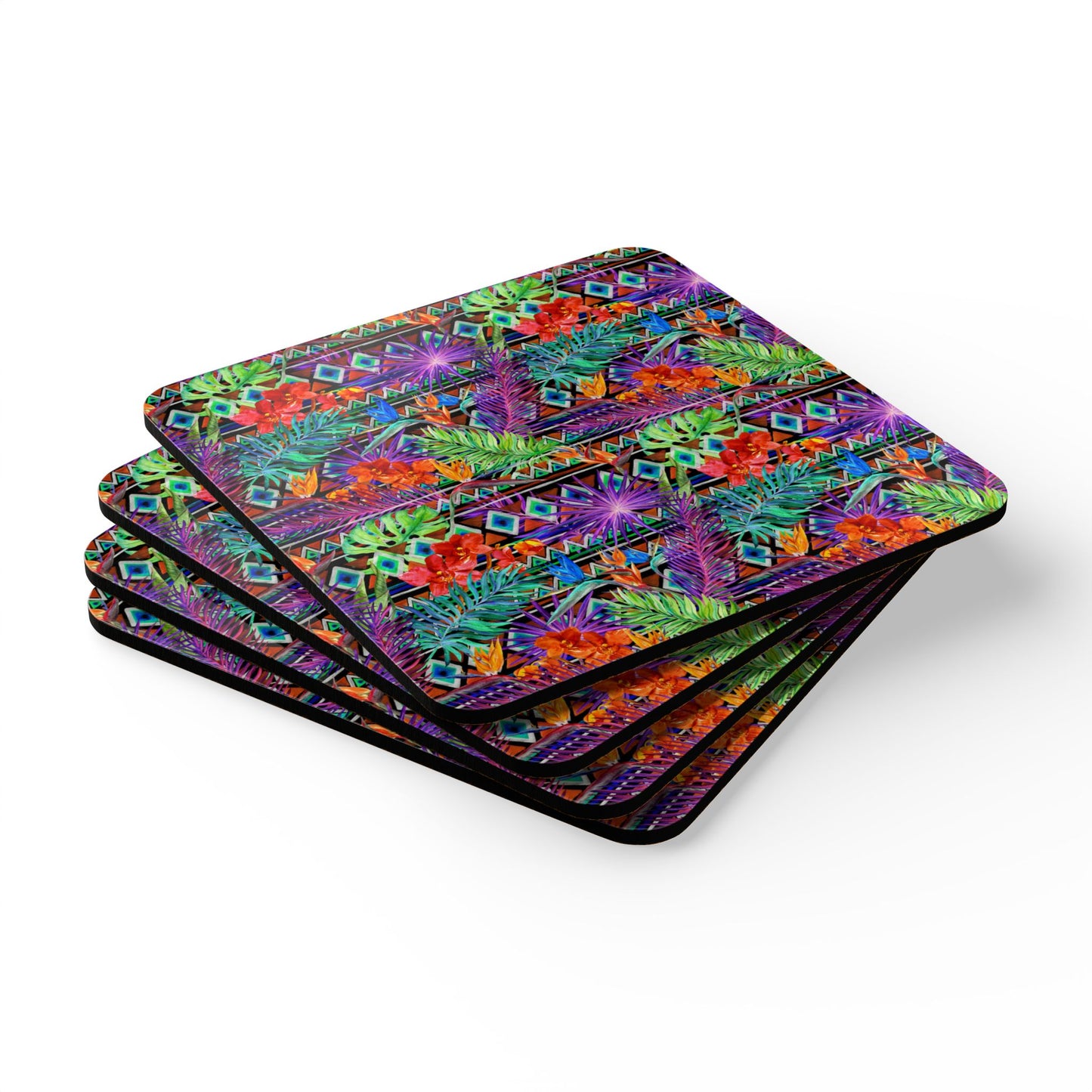 Coaster Set - Neon Jungle