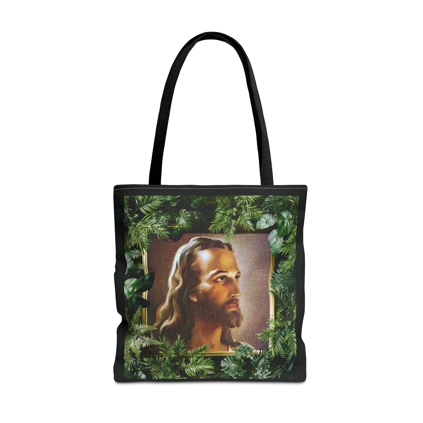 Religious Head of Christ Tropical Tote Bag - 3 Sizes