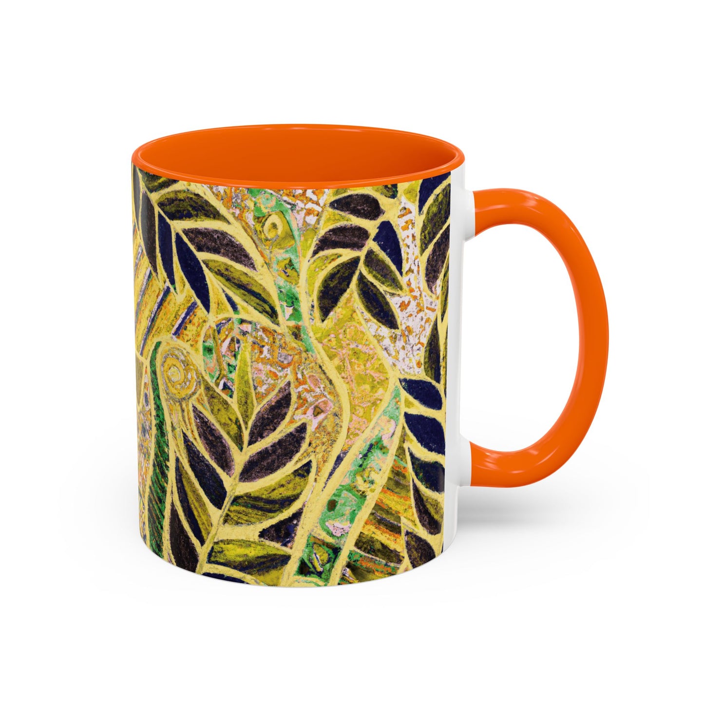 Accent Color Coffee Mug (11, 15oz), Amazon Whimsy/Yellow, Various Colors