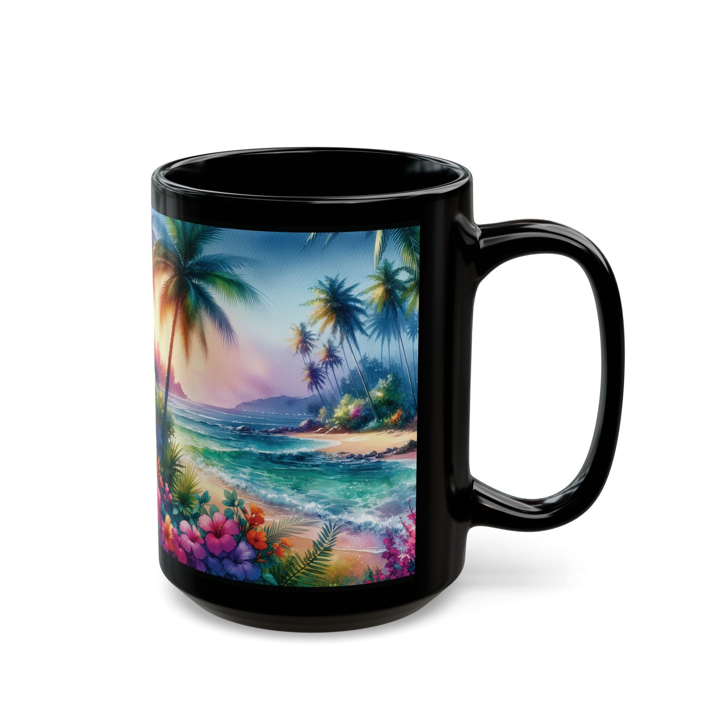 Black Coffee Mug - Bay of Peace