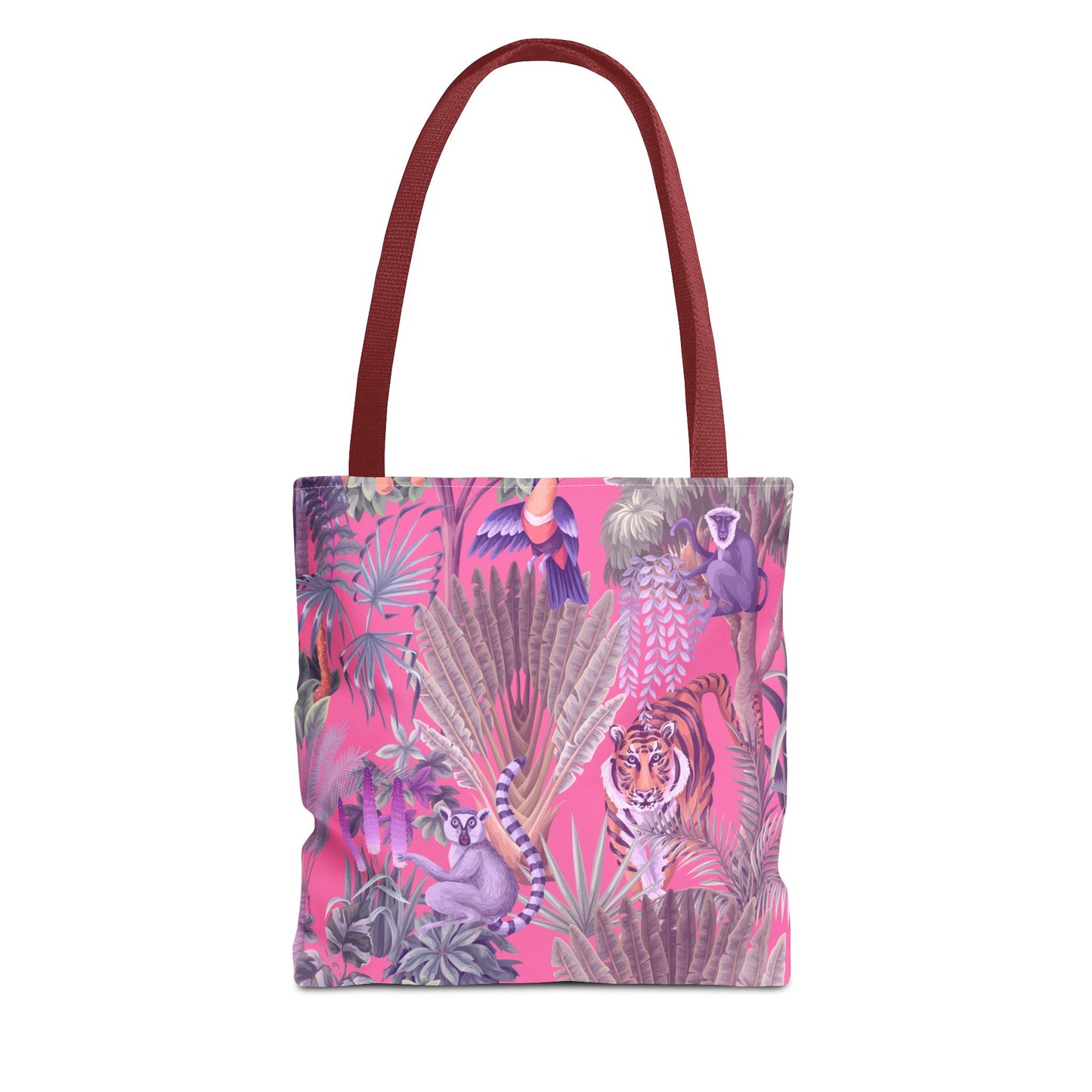 Tiger Haven, Pink Tote Bag - 3 Sizes