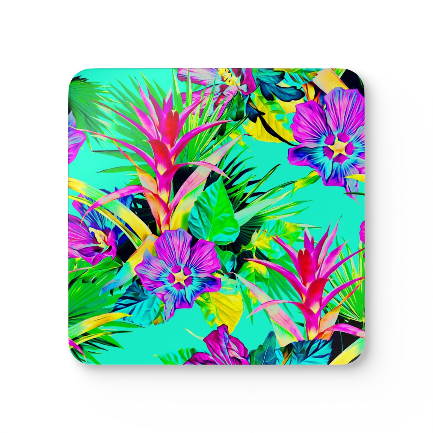 Coaster Set - Plant=Palooza, turquoise