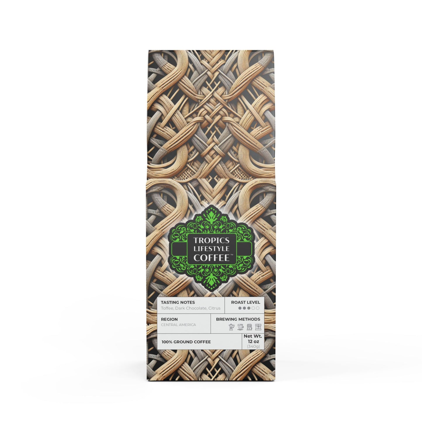 Citrus Bay Blend™ (Medium Roast) Specialty Grade Craft Coffee / Beach Wicker