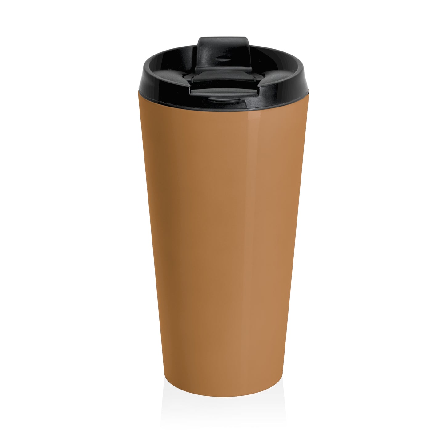 15 oz. Stainless Steel Travel Mug / Parrot & Friends, Light Brown