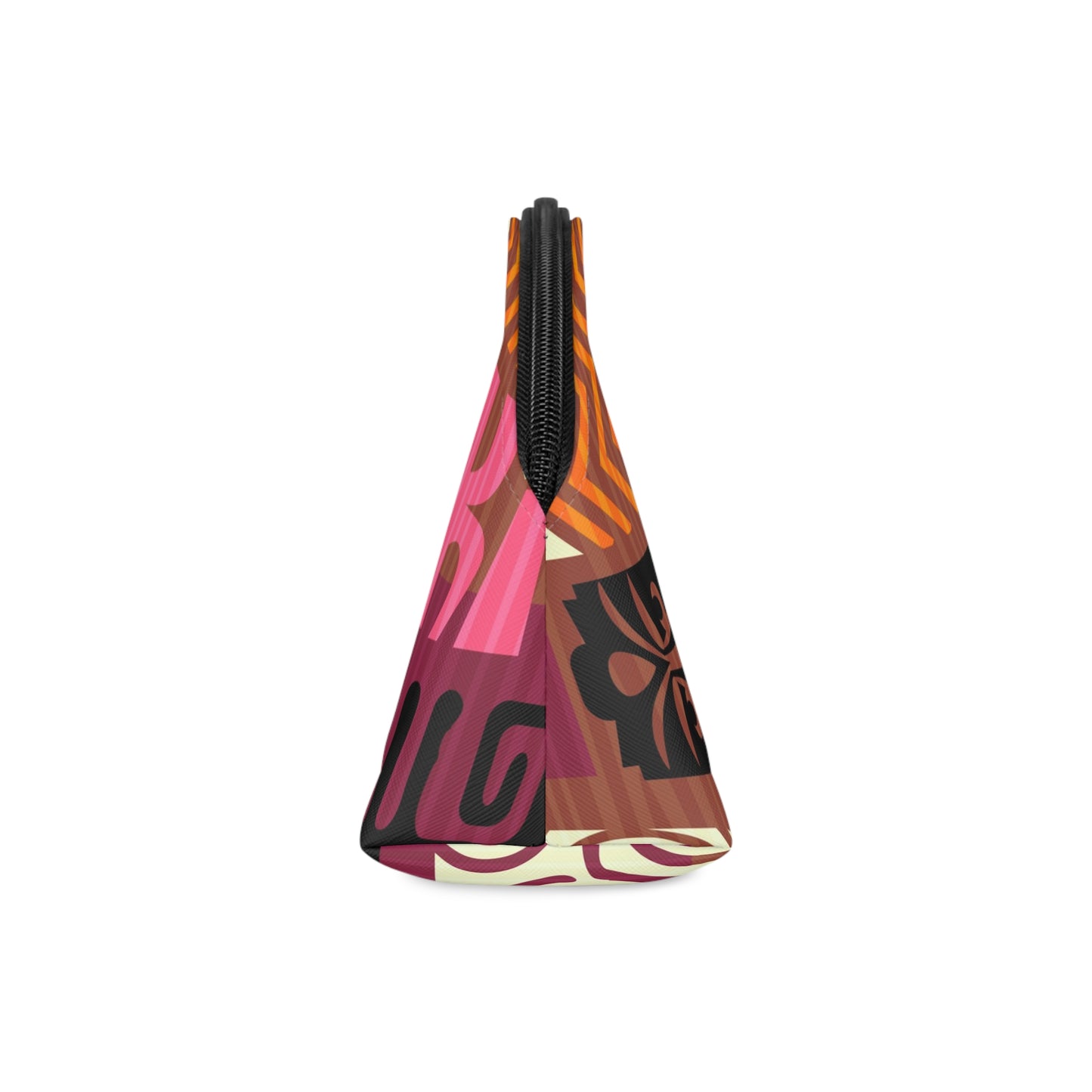 Makeup Bag - Tiki Poster Pink/Orange