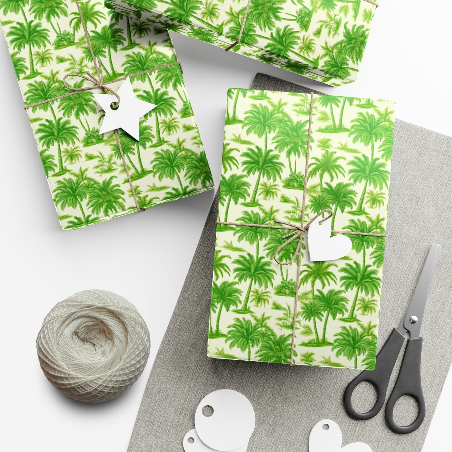 Gift Wrap Papers, Playful Palms Toile, 3 Sizes