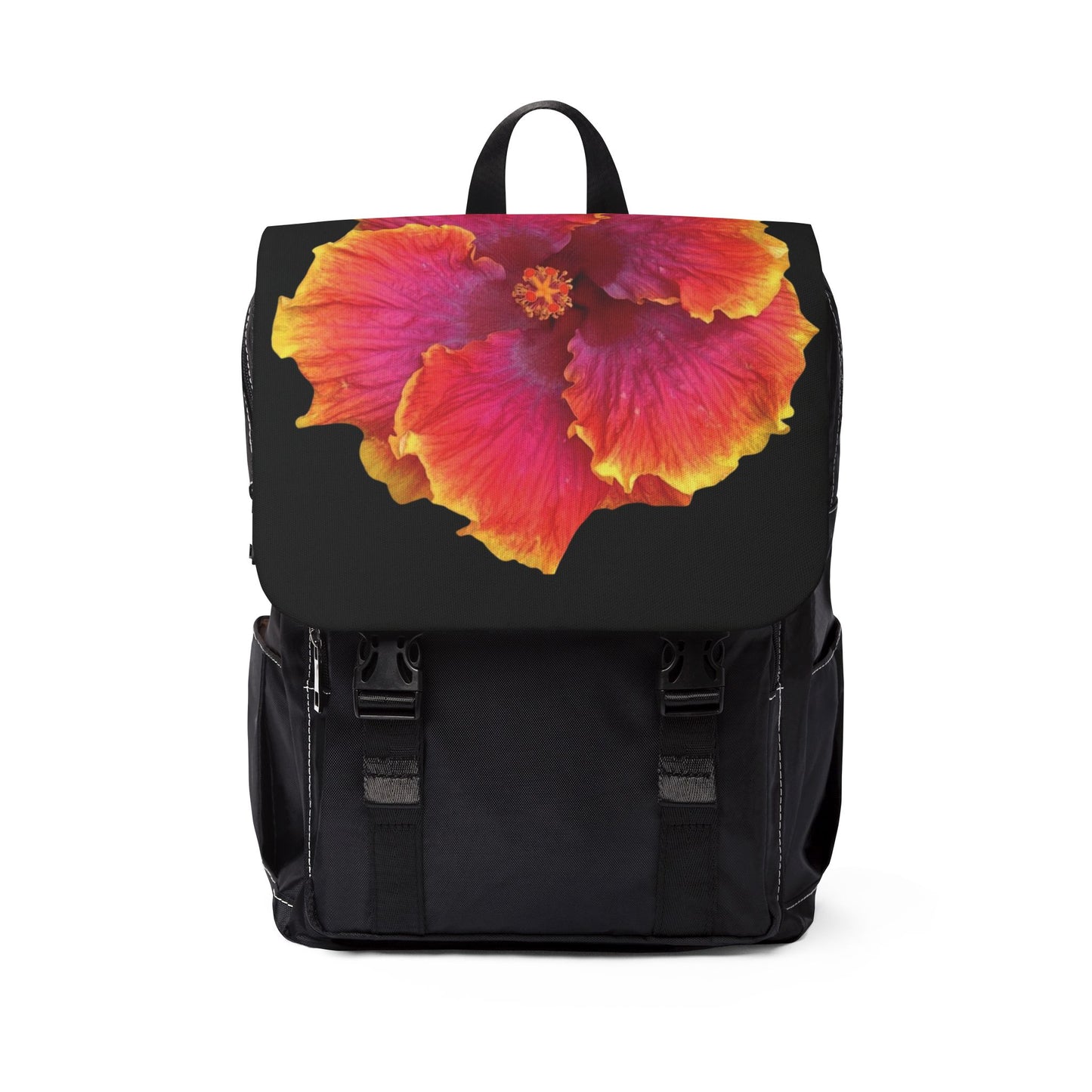 Sunset Hibiscus Flower Casual Backpack - Perfect for Everyday Adventures