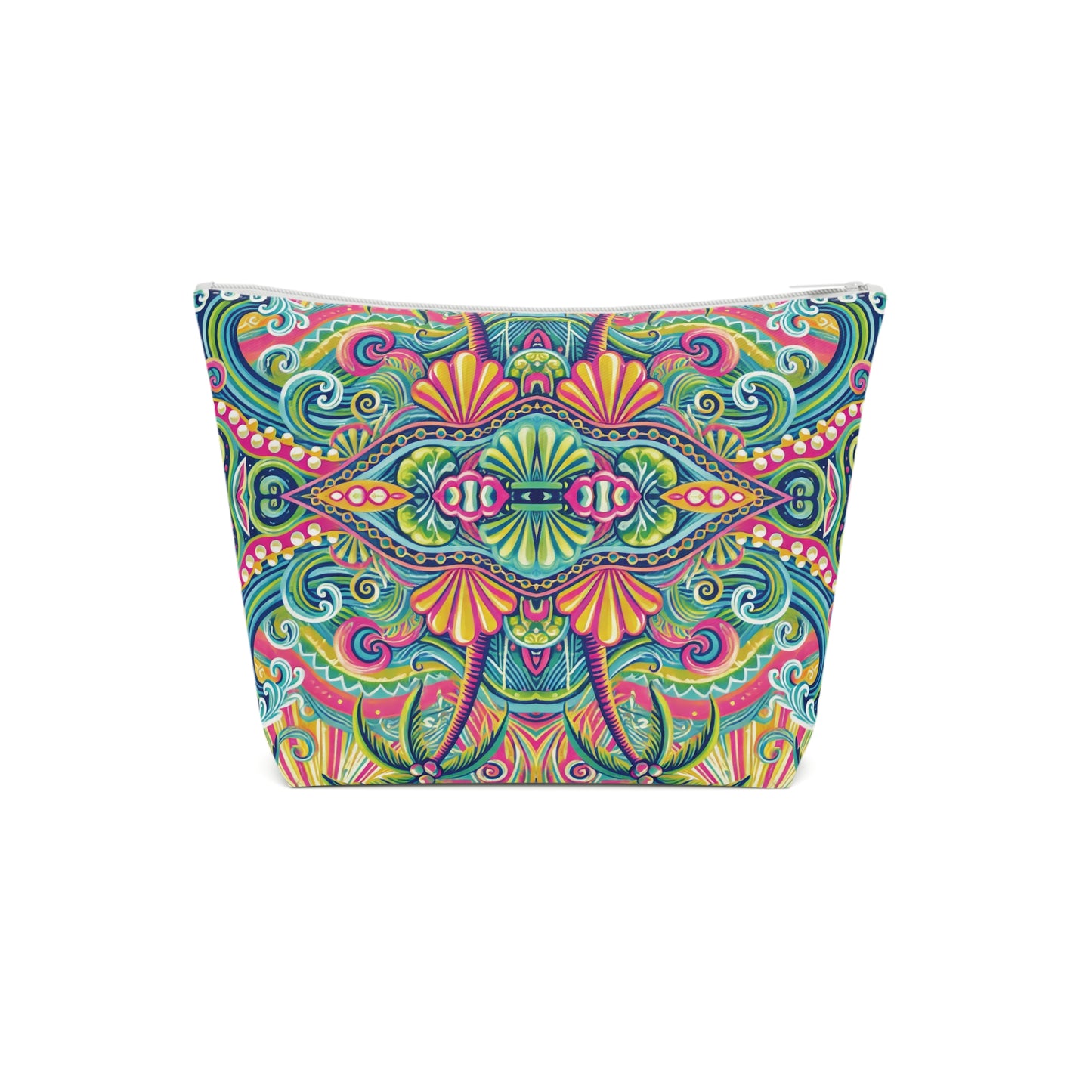 Tropical Cotton Cosmetic Bag, Makeup Pouch, 5 Sizes / Kaleido Bay