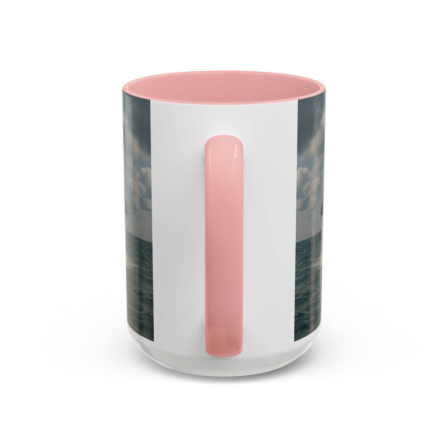 Accent Coffee Mug (11, 15oz), 8 Colors - UFO and Dolphin