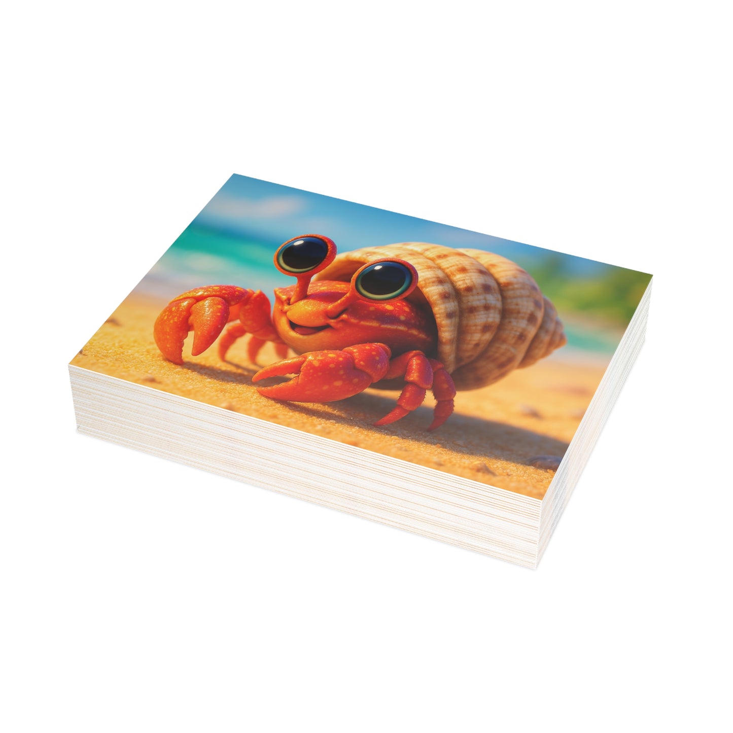 Baby Hermit Crab Postcard Bundle - Perfect for Ocean Lovers & Greetings!