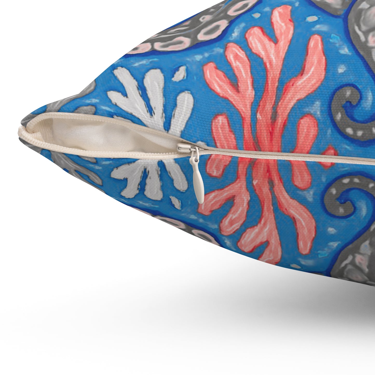 Decorative Pillow - Accent Cushion, 4 Sizes / Octopus Kraken Joe, Slate