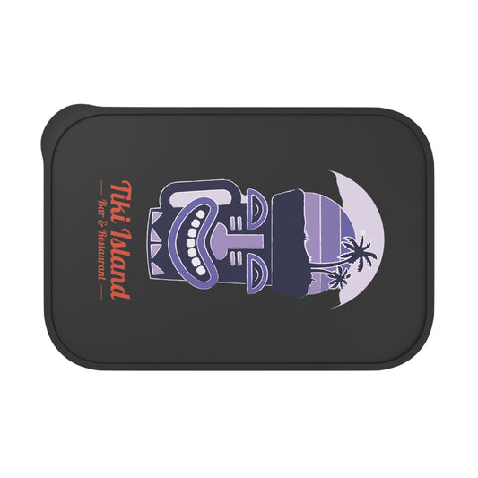 Bento Box with Utensils - Tiki Island, purple