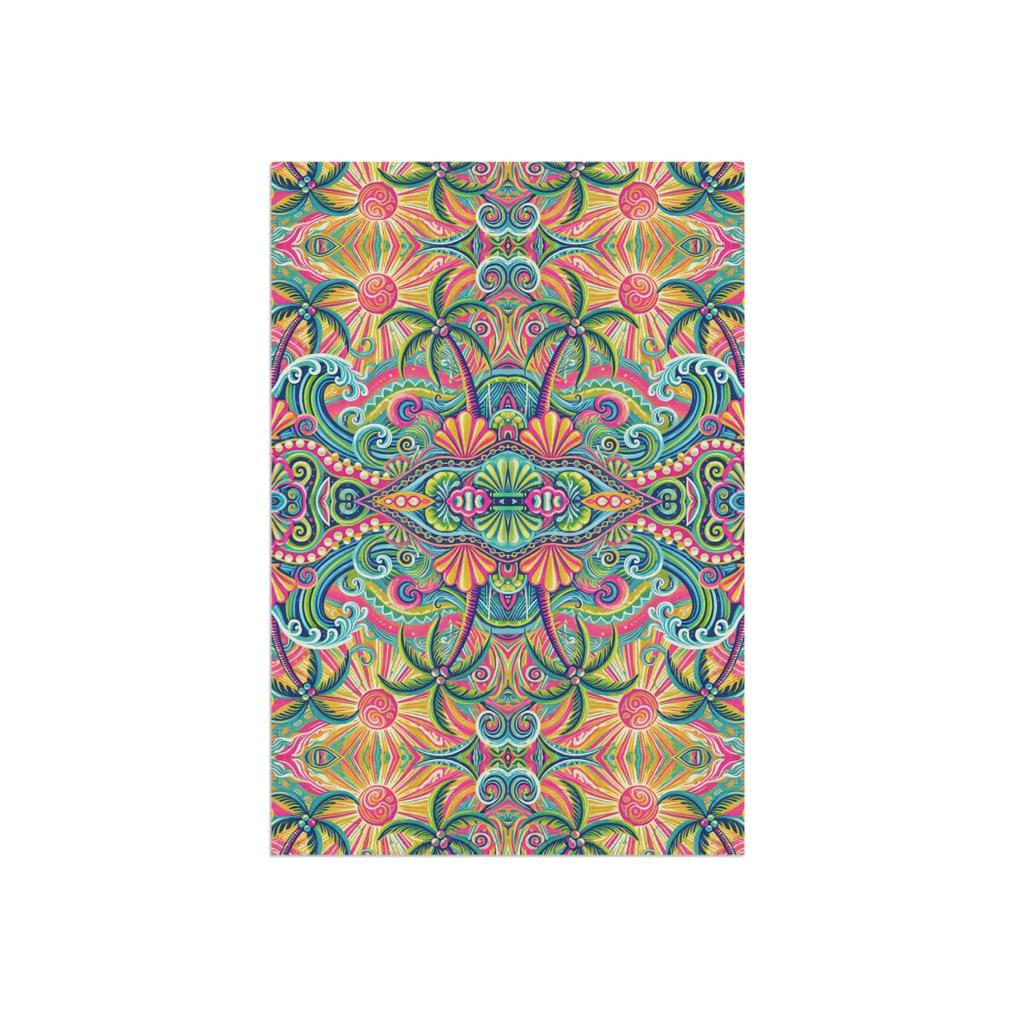 Tropical Garden Flag - Perfect for Outdoor Decor / Kaleido Bay