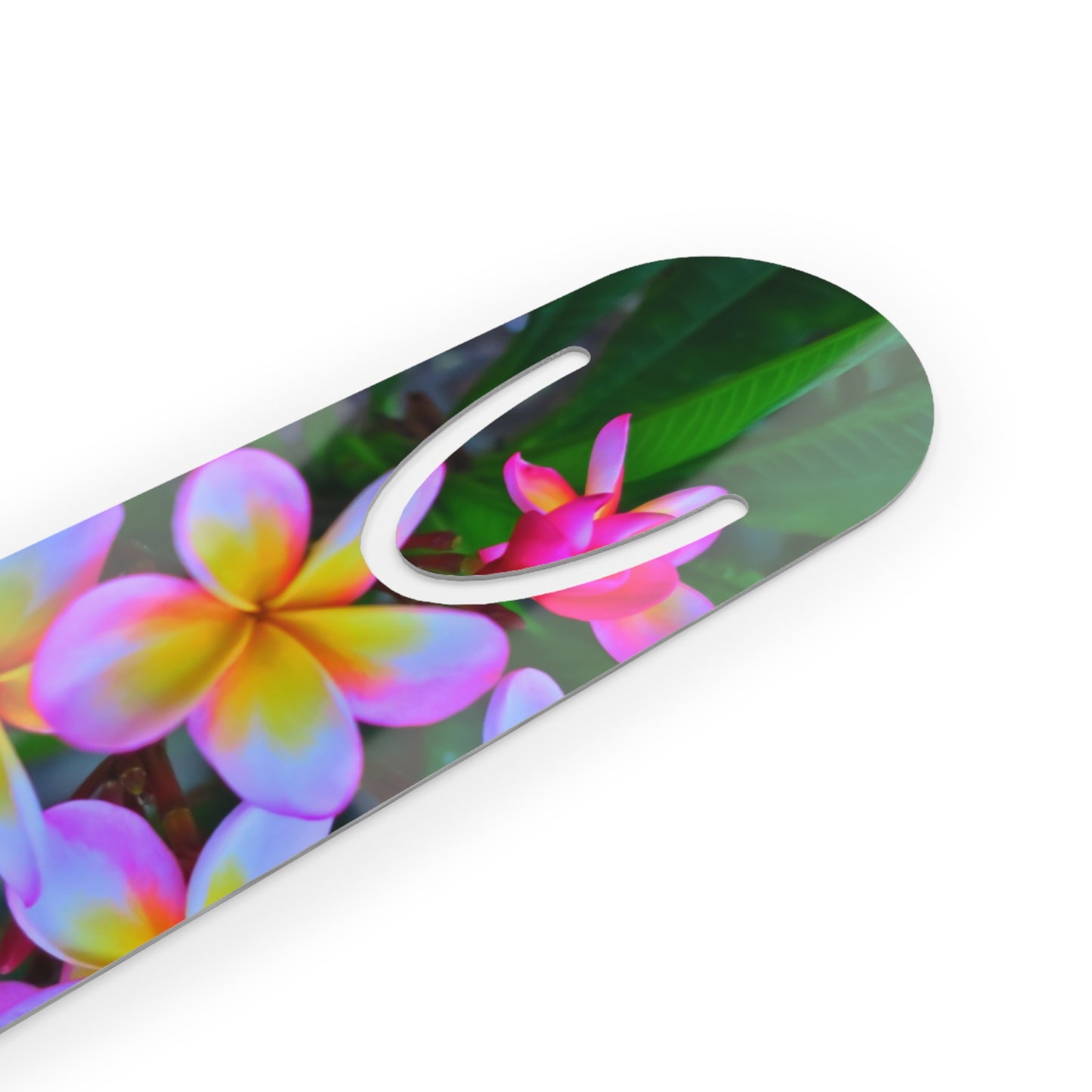 Bookmark - Aluminum, Hawaiian Flowers