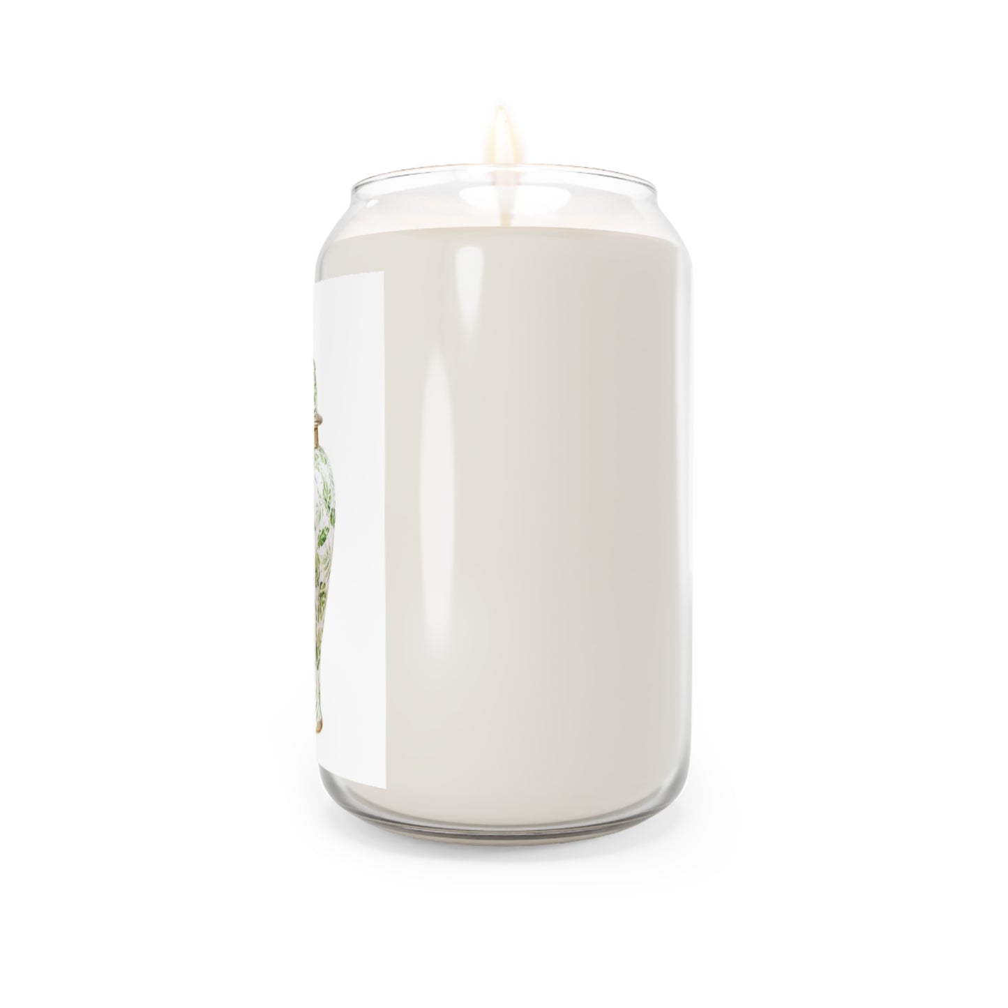 Scented Candle, 13.75oz - Tropical Ginger Jar, Green & White