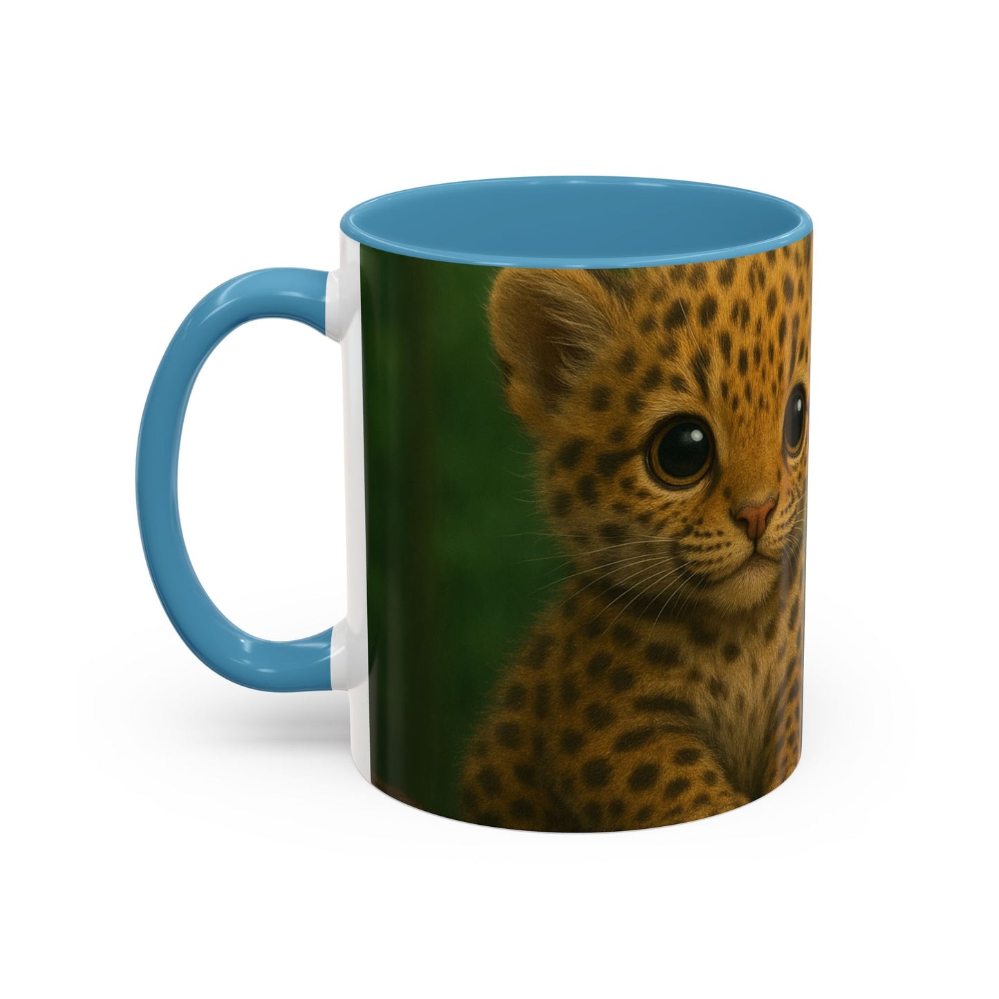 Accent Color Coffee Mug (11, 15oz), 8 Colors - Baby Jaguars