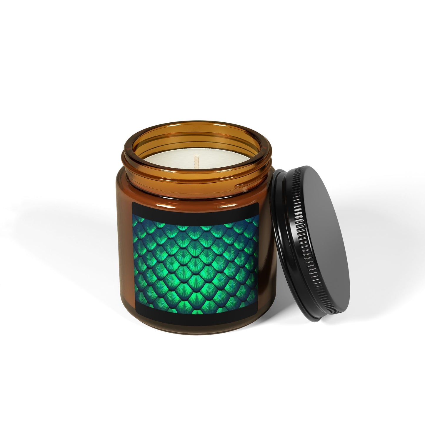 Copy of Scented Soy Candle (Multi-Size, Amber Jar) - Tiki Purple Greenery