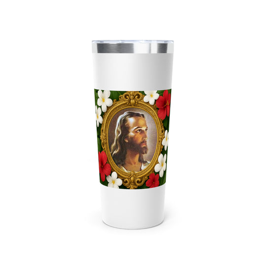 Religious Copper Vacuum Insulated Tumbler, 22oz - Head of Christ