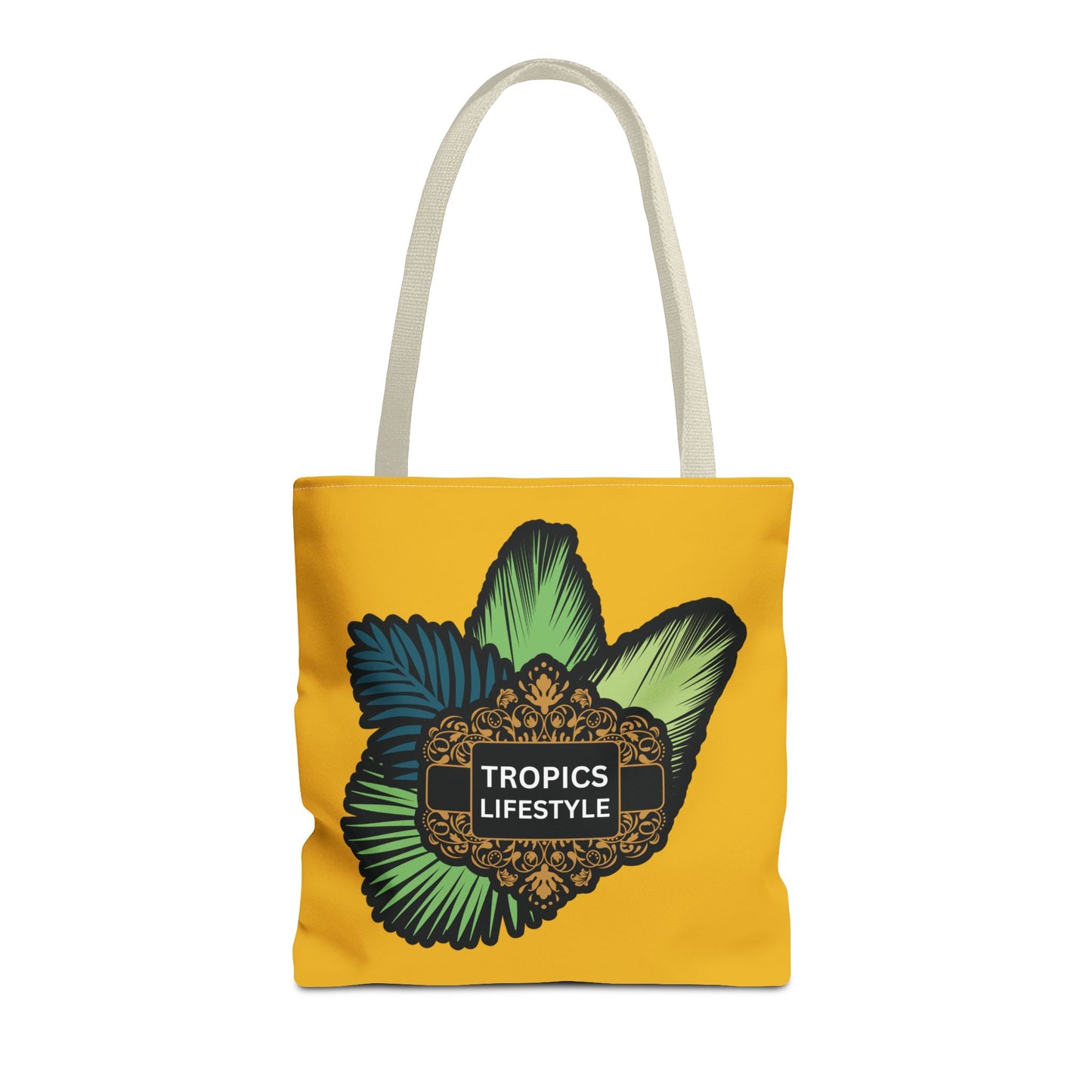 Elegant Tropics Lifestyle Logo Tote Bag - 3 Sizes, Yellow