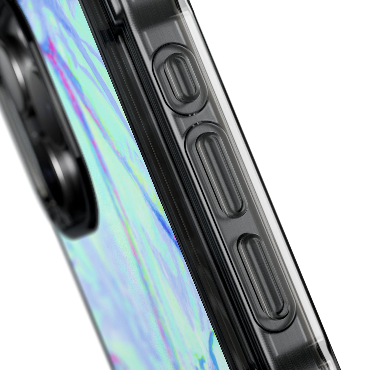 Tropical Doodles/Blue Magnetic Clear Phone Case, Many Models