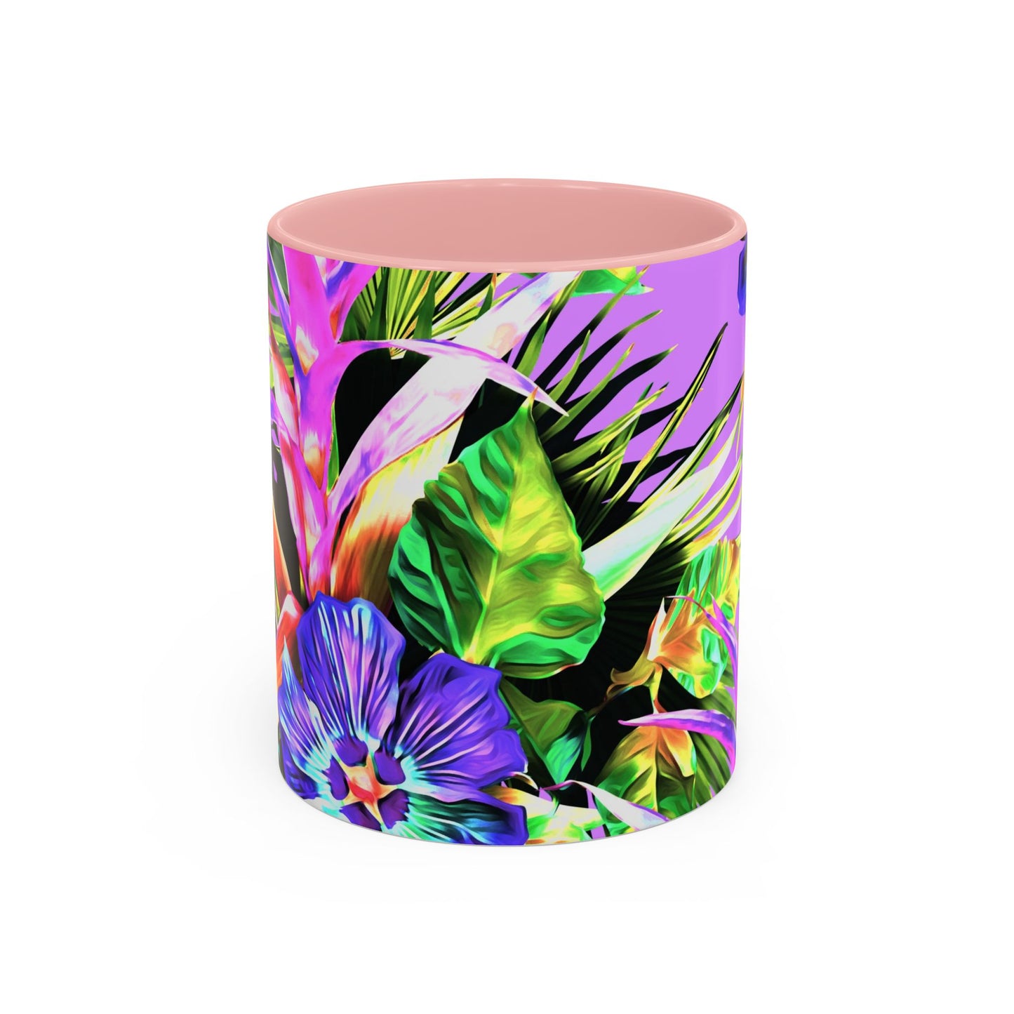 Accent Coffee Mug (11, 15oz), Plant Palooza, purple / Various Colors