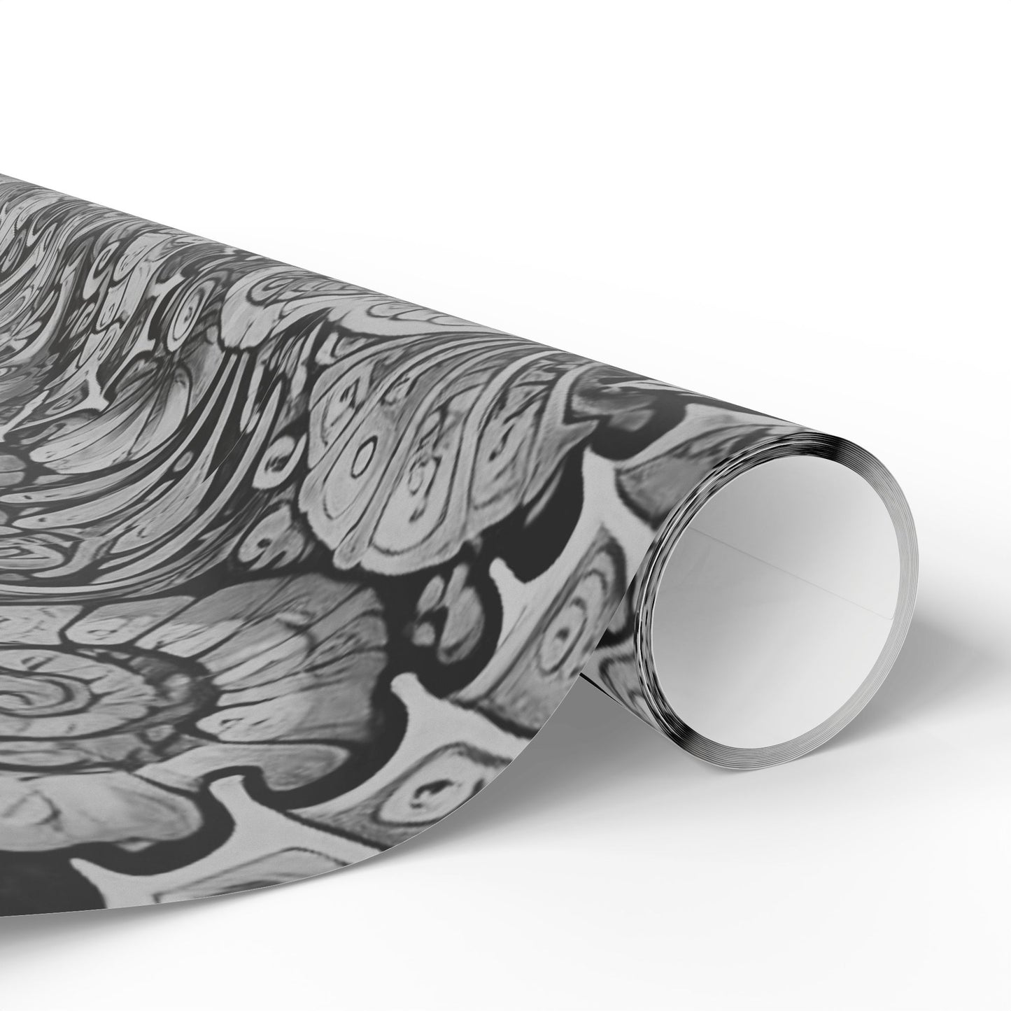 Wrapping Paper - Tropical Gift Wrap for All Occasions, 3 Sizes/2 Finishes / Seahorses Noir