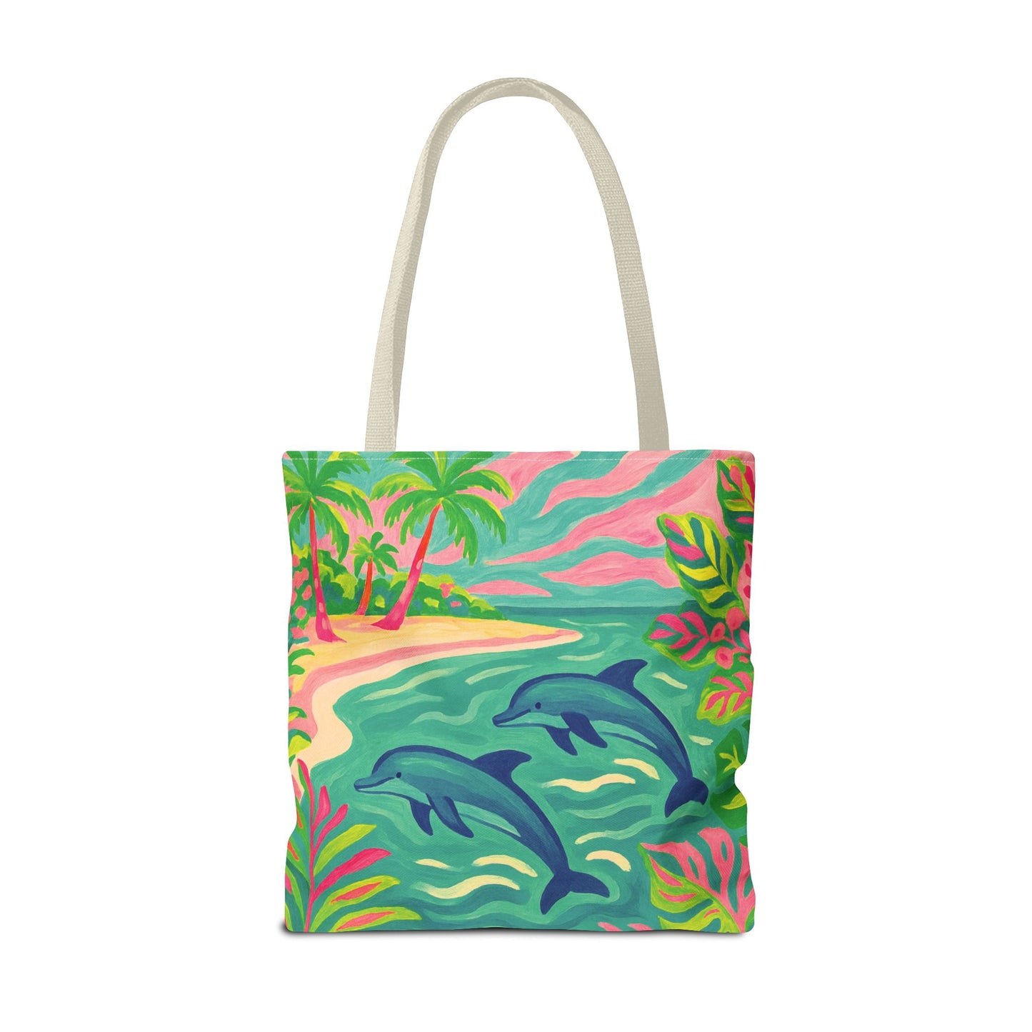 Jumping Dolphins Tote Bag - 3 Sizes