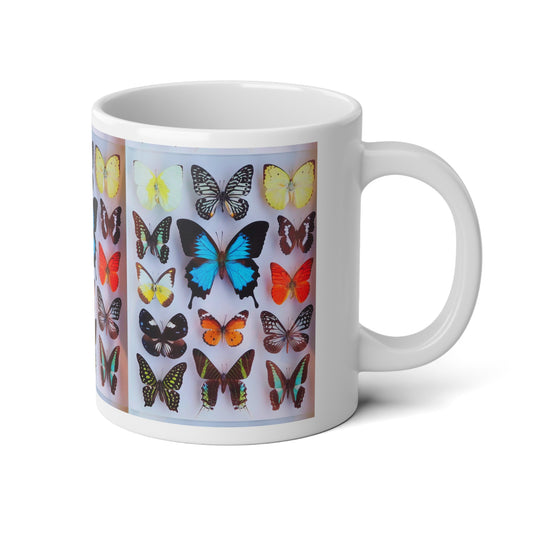 Jumbo Mug, 20oz, Real Butterfly Collection Photo | Tropical Coffee Cup