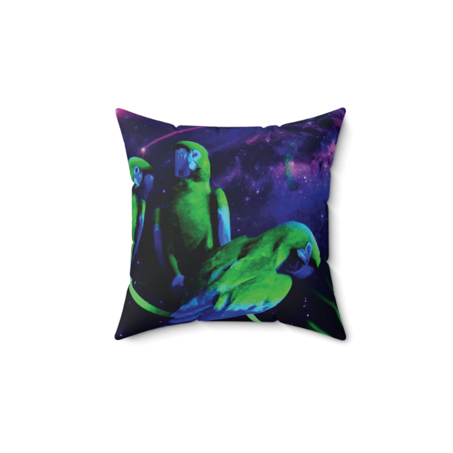 Decorative Pillow - Accent Cushion, 4 Sizes / Galactic Parrots