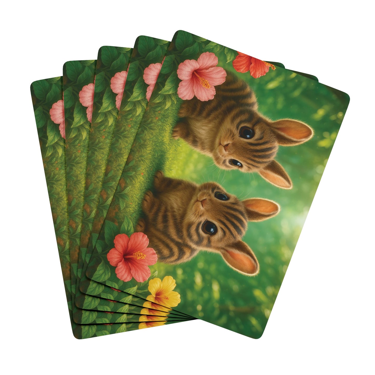 Poker Playing Cards - Baby Sumatran Rabbits