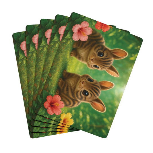 Poker Playing Cards - Baby Sumatran Rabbits