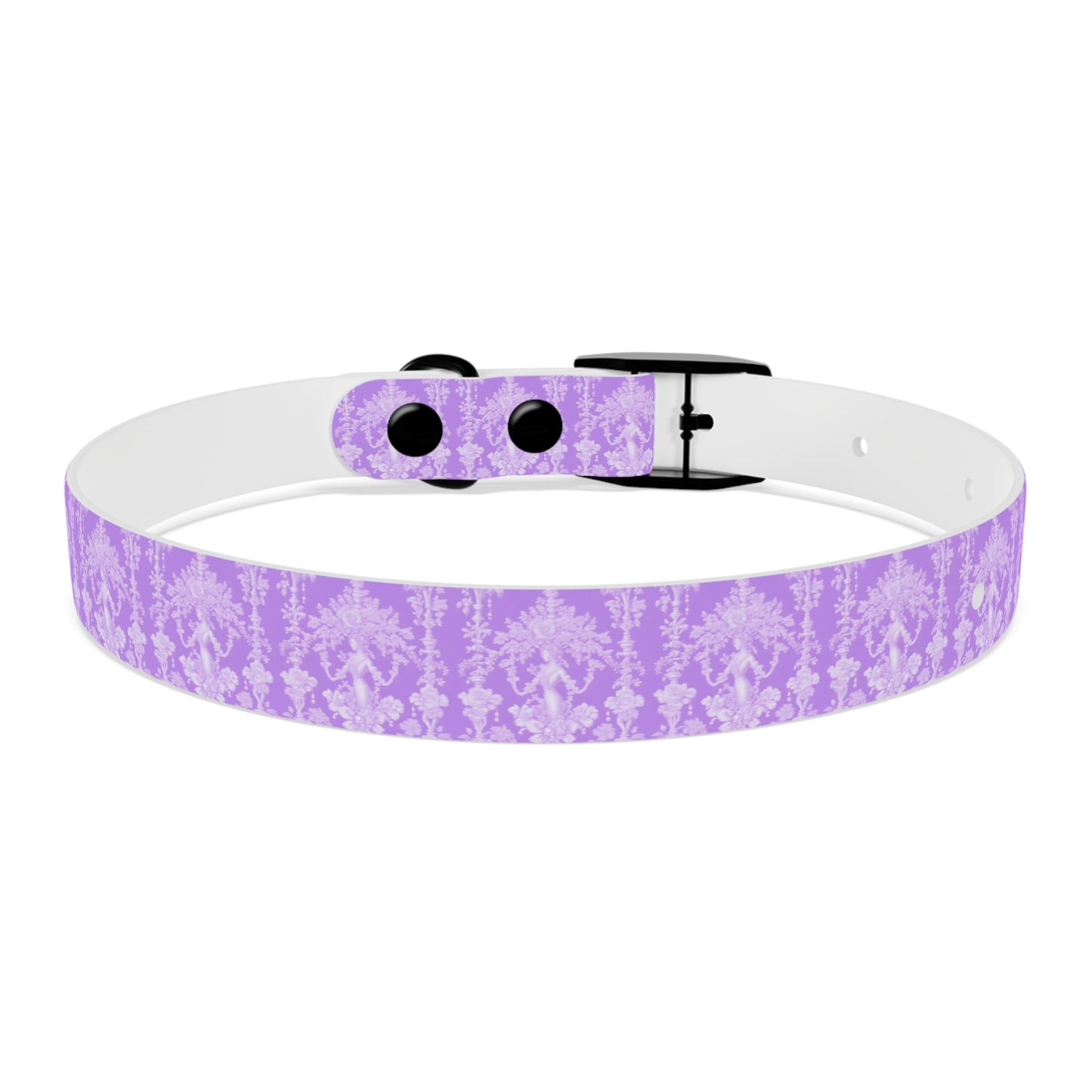 Dog Collar - Pearl Lady Toile, purple