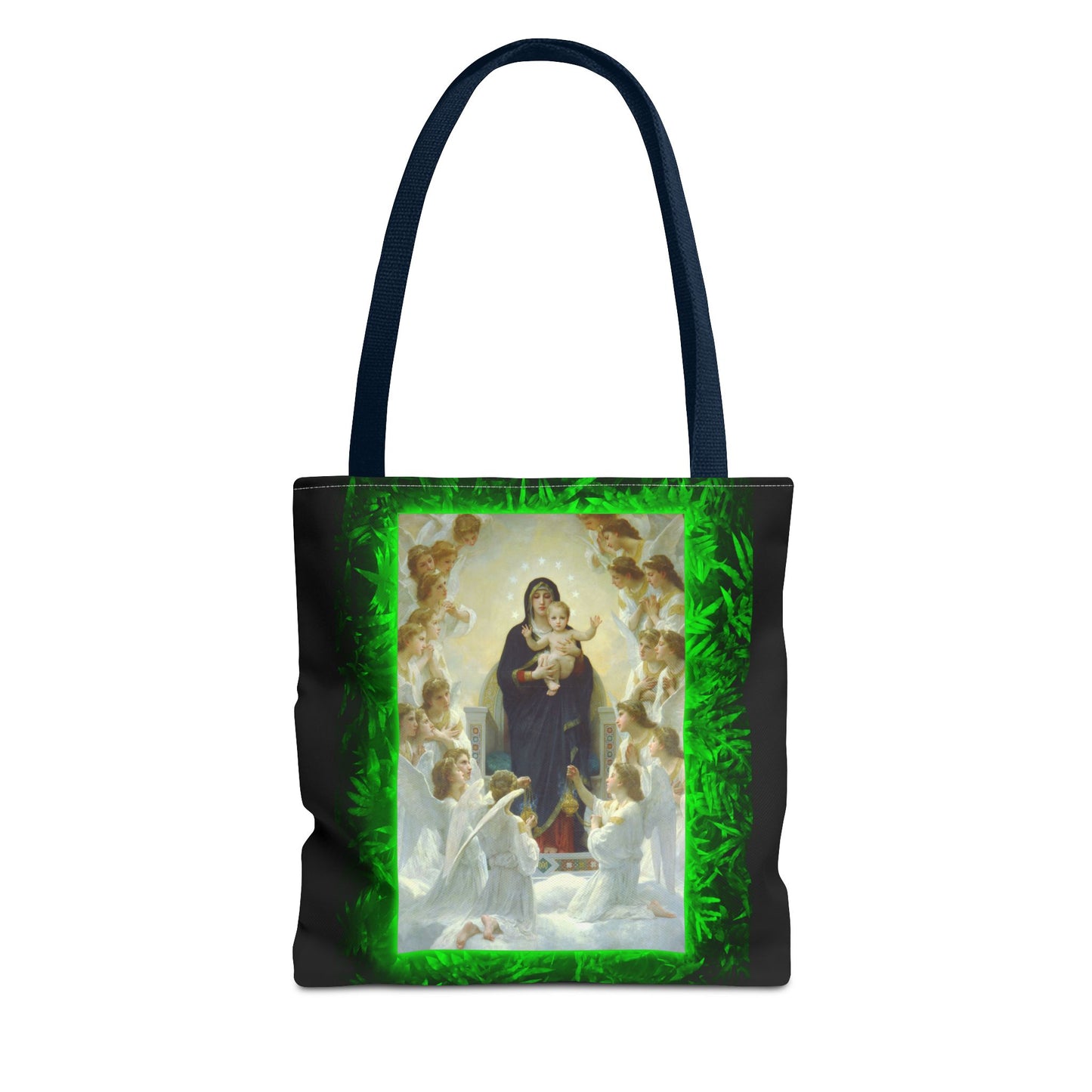 Religious Mary With the Angels Tropical Tote Bag - 3 Sizes