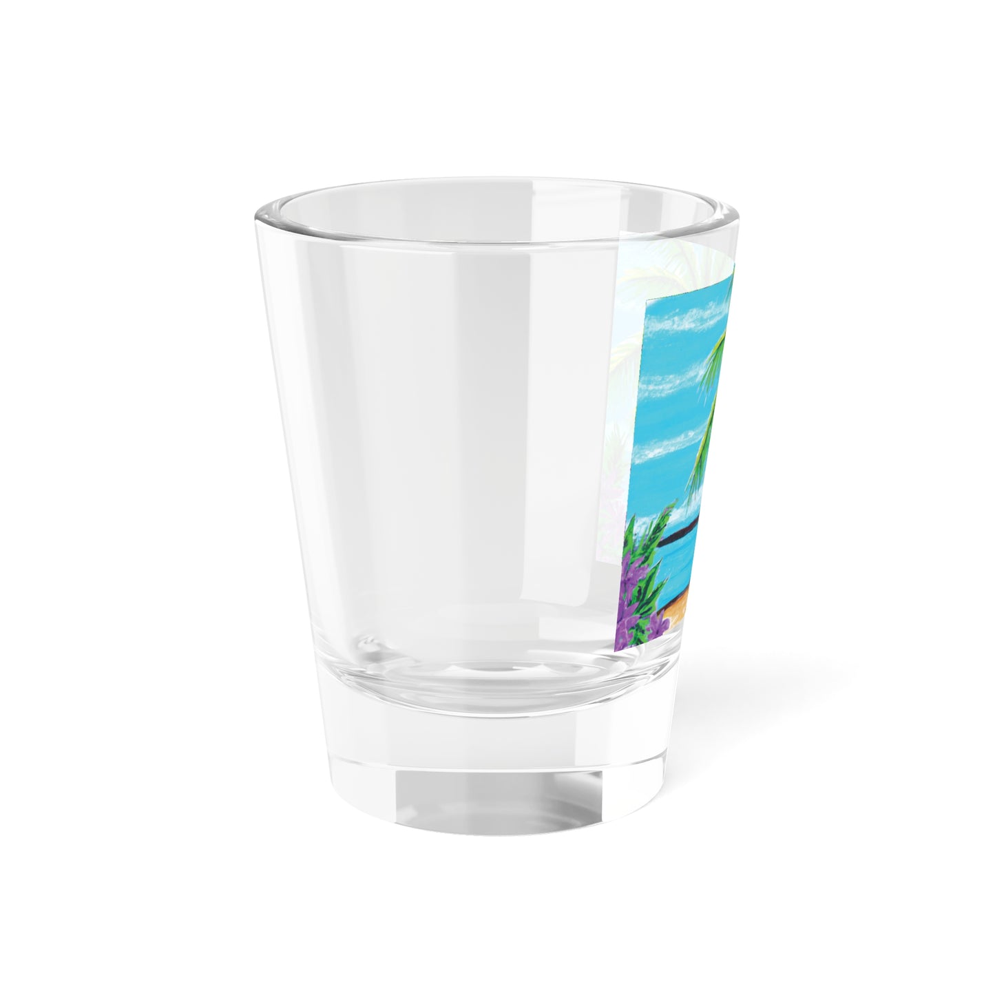 Clear Shot Glass, 1.5oz - Calm Beach