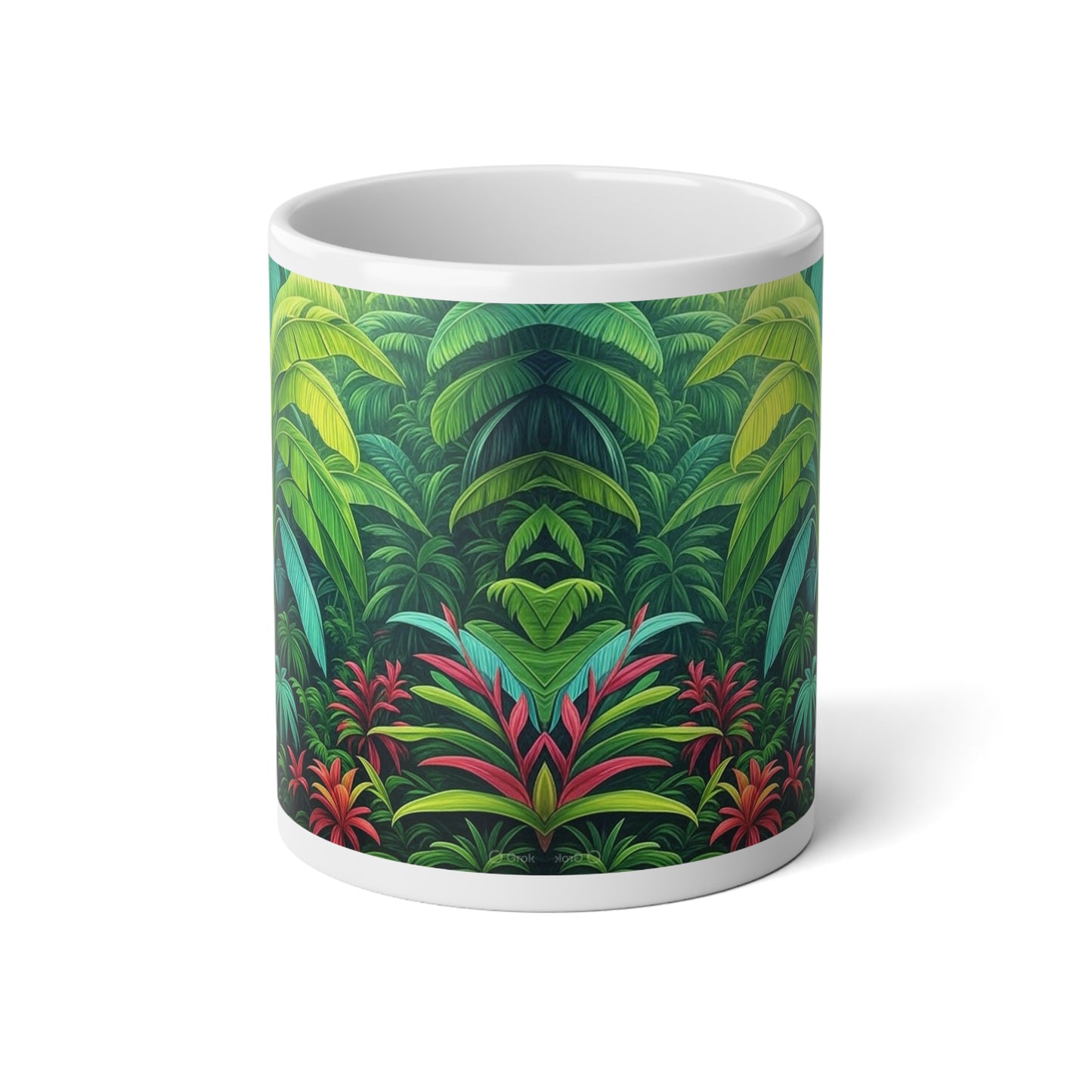 Jumbo Mug, 20oz, Sleeping Spot | Tropical Coffee Cup