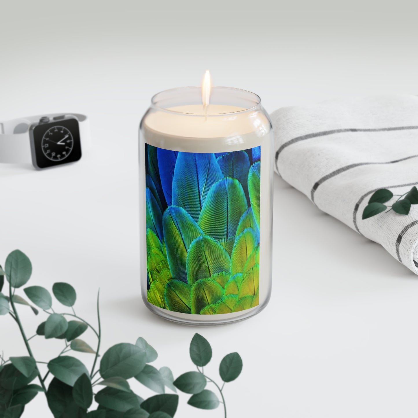 Scented Candle, 13.75oz - Shimmering Peacock Plumes