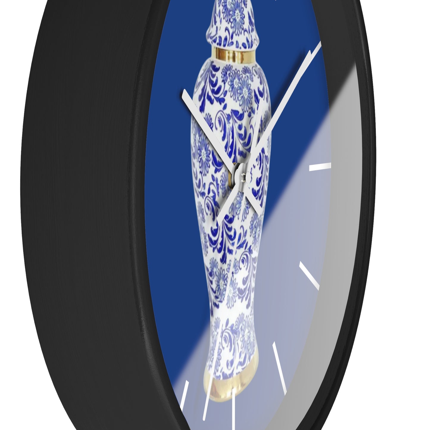 Wall Clock, Blue & White Ginger Jar, Hands/Base Variants