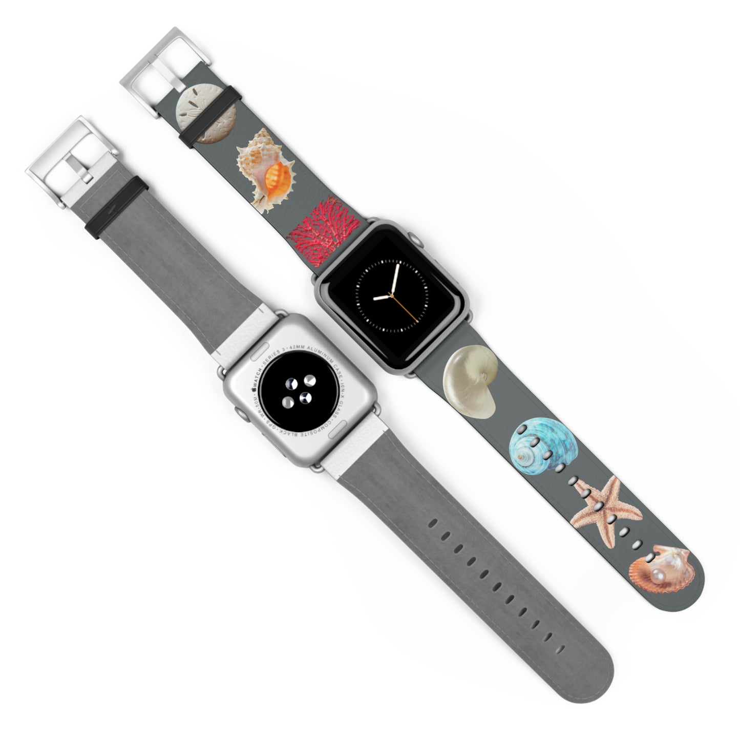 Apple Watch Band - Real Seashell Collection, grey