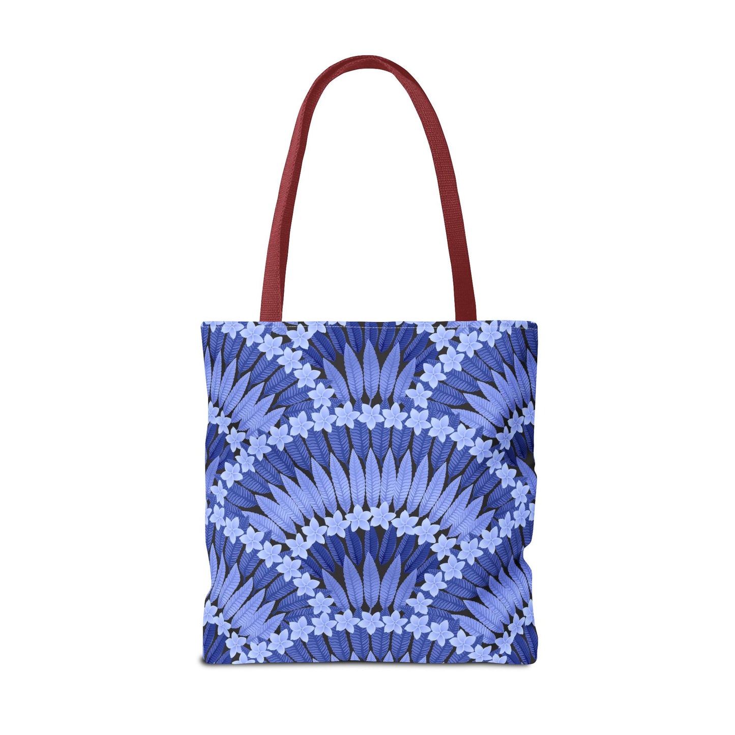 Plumeria and Palms Blue Tote Bag - 3 Sizes