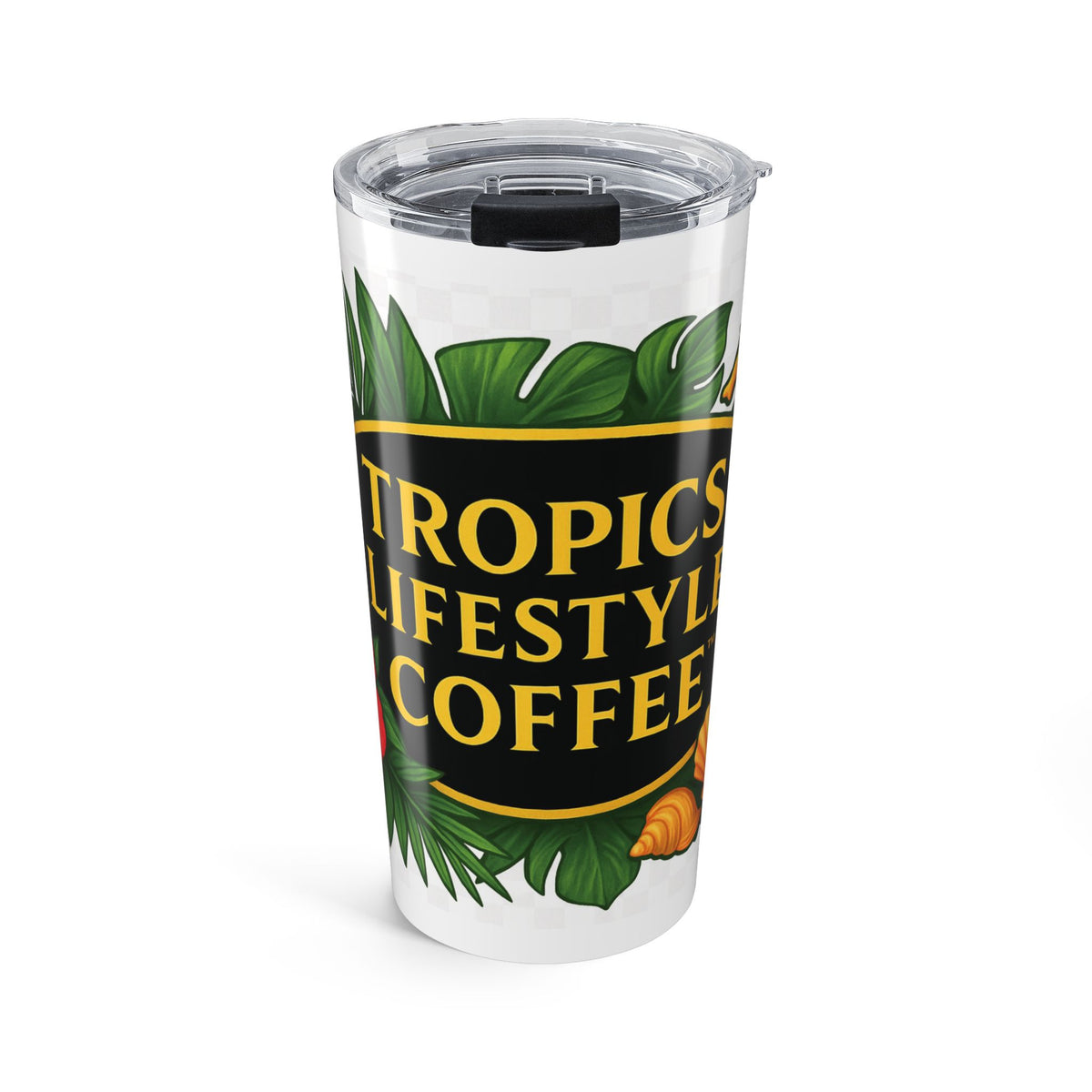 20oz Glossy Tumbler, Stainless Steel / TLC Seahorse Logo